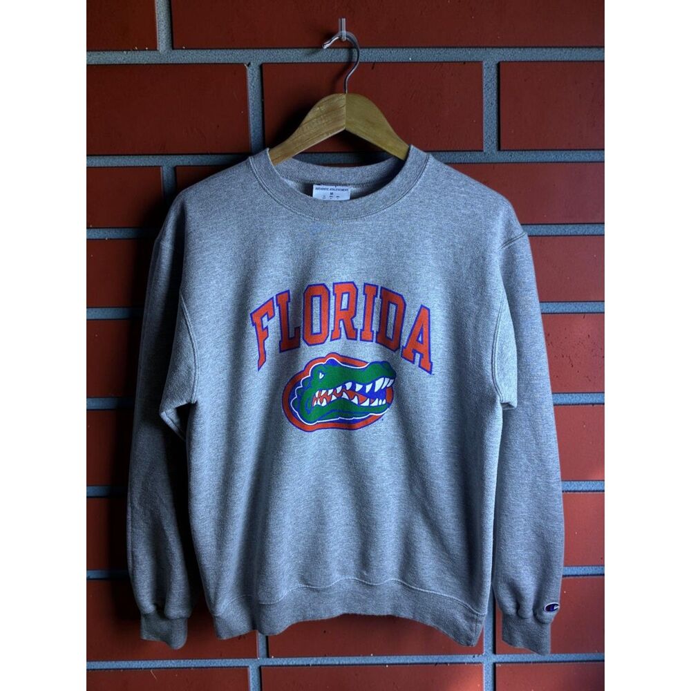 Champion Florida Gators Sweatshirt Men's Medium Gray NCAA College Crewneck